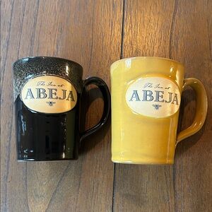 Pair of Deneen Pottery Handthrown Pottery Mugs from The Inn at Abeja Winery